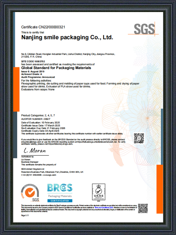 Certificato SGS