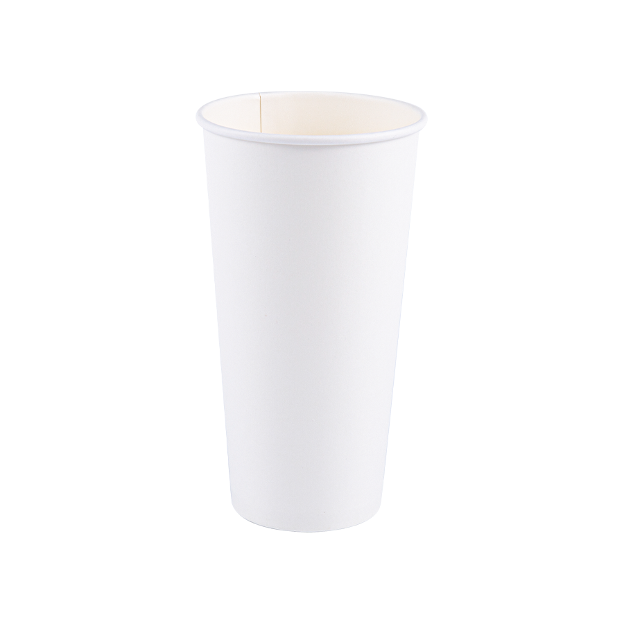Bicchiere di carta biodegradabile a parete singola da 16 once (500 ml) PLA
